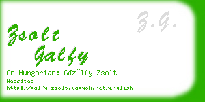 zsolt galfy business card